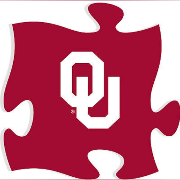 Oklahoma University Puzzle Piece Wall Decor - New in Package